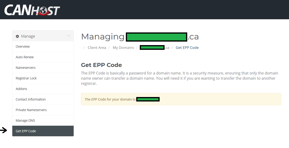 epp code